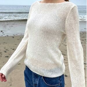 Brandy Melville Cream Knit Sweater